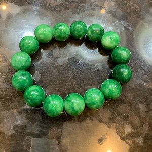 Jade Stretch Bead Bracelet